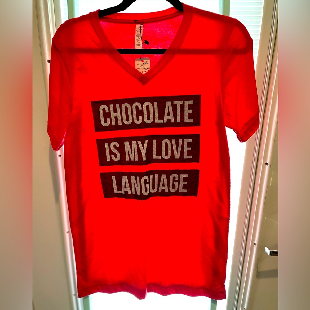 Chocolate is My Love Language Valentines T-shirt